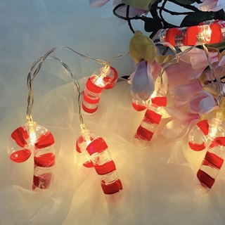 LED lyskæde med slikstokke